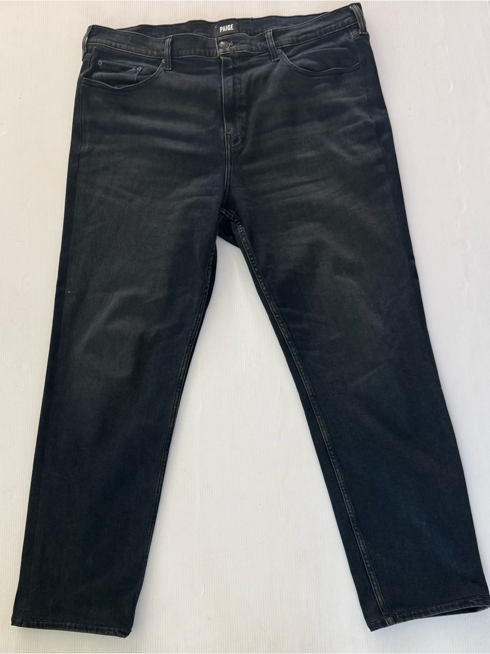 Paige Jeans Mens 38x30  Slim Straight Casual Preppy Stretch Dark Blue
